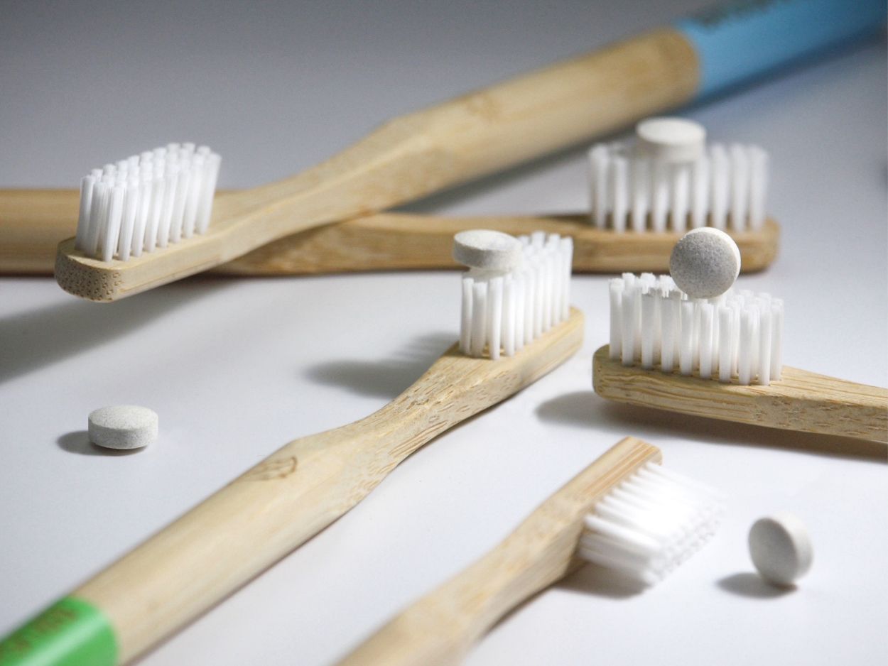 Bamboo Toothbrush and Toothpaste Bundle